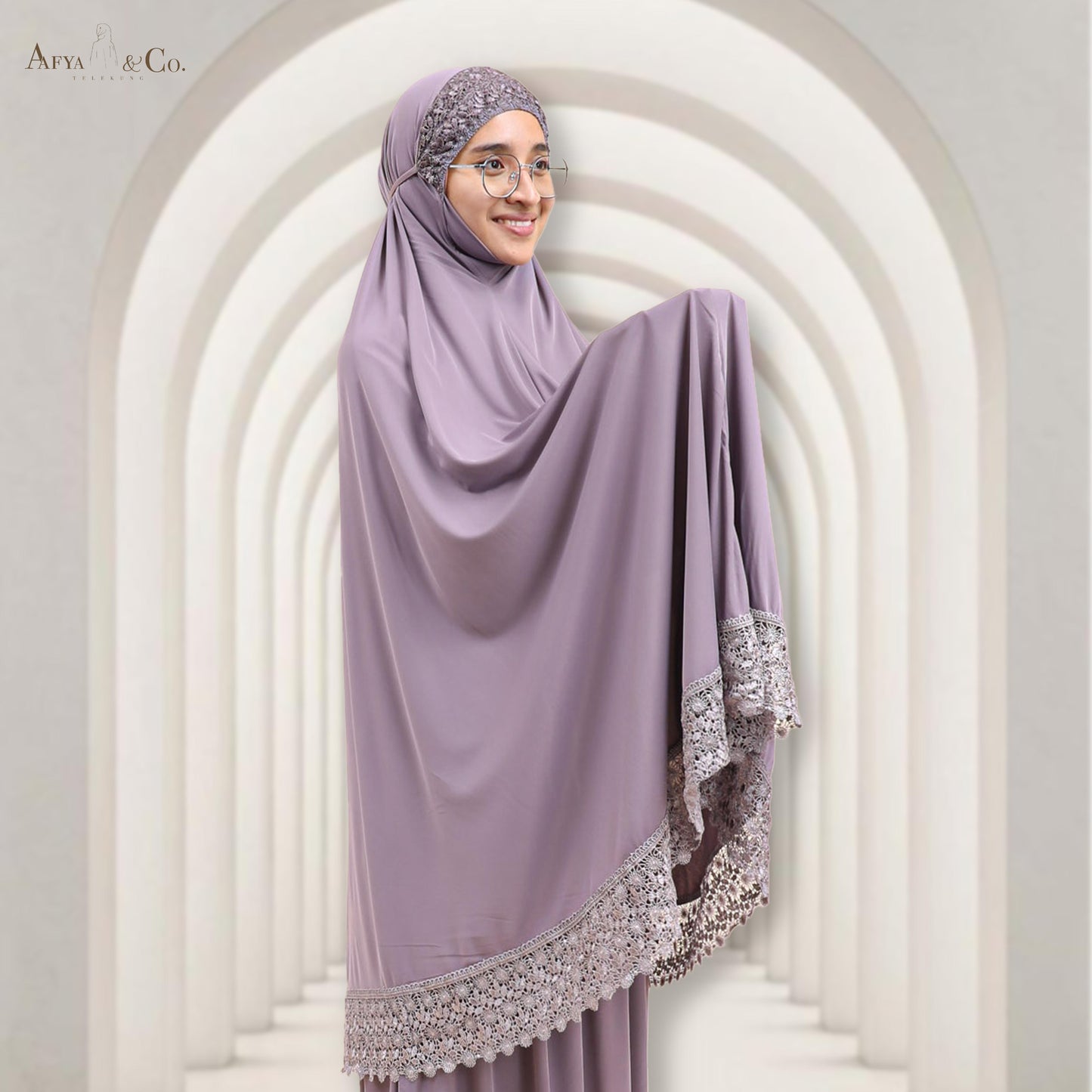TELEKUNG SHINING VISCOSE SULAM KHAWLA BY AAFYACO & TELEKUNG