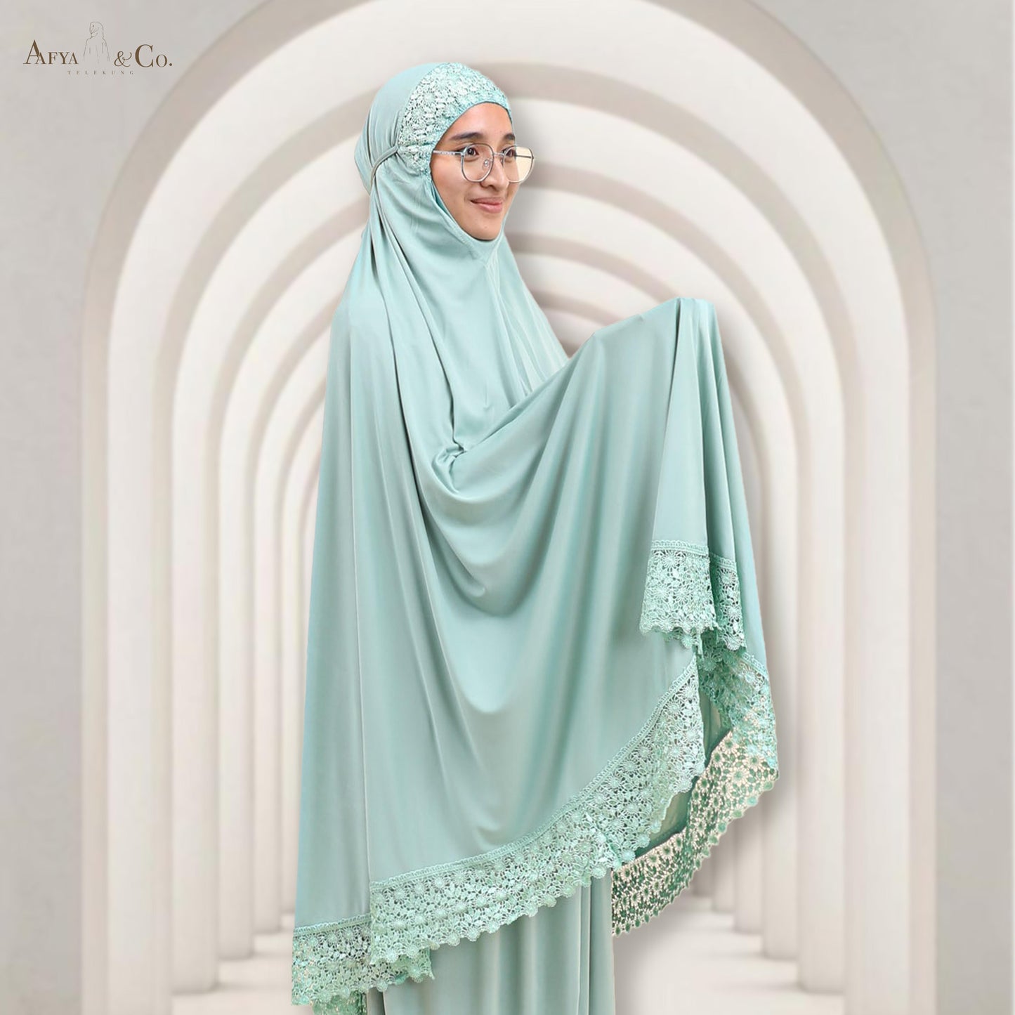 TELEKUNG SHINING VISCOSE SULAM KHAWLA BY AAFYACO & TELEKUNG