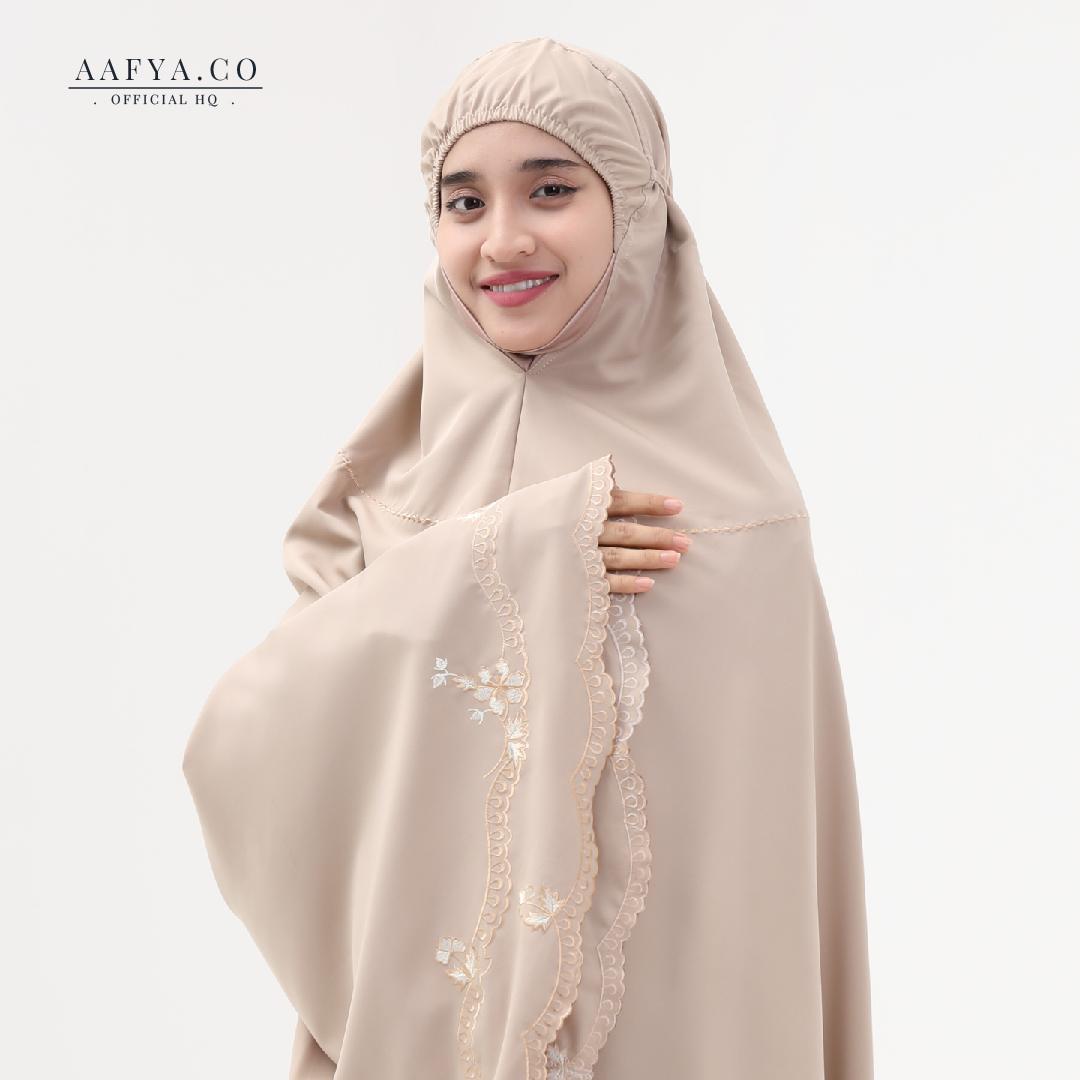 TELEKUNG COTTON SULAM BUNGA SATIRAH by AAFYACO telekung sulam