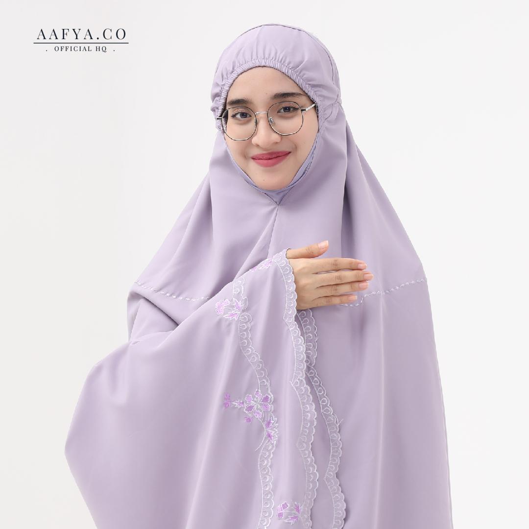 TELEKUNG COTTON SULAM BUNGA SATIRAH by AAFYACO telekung sulam