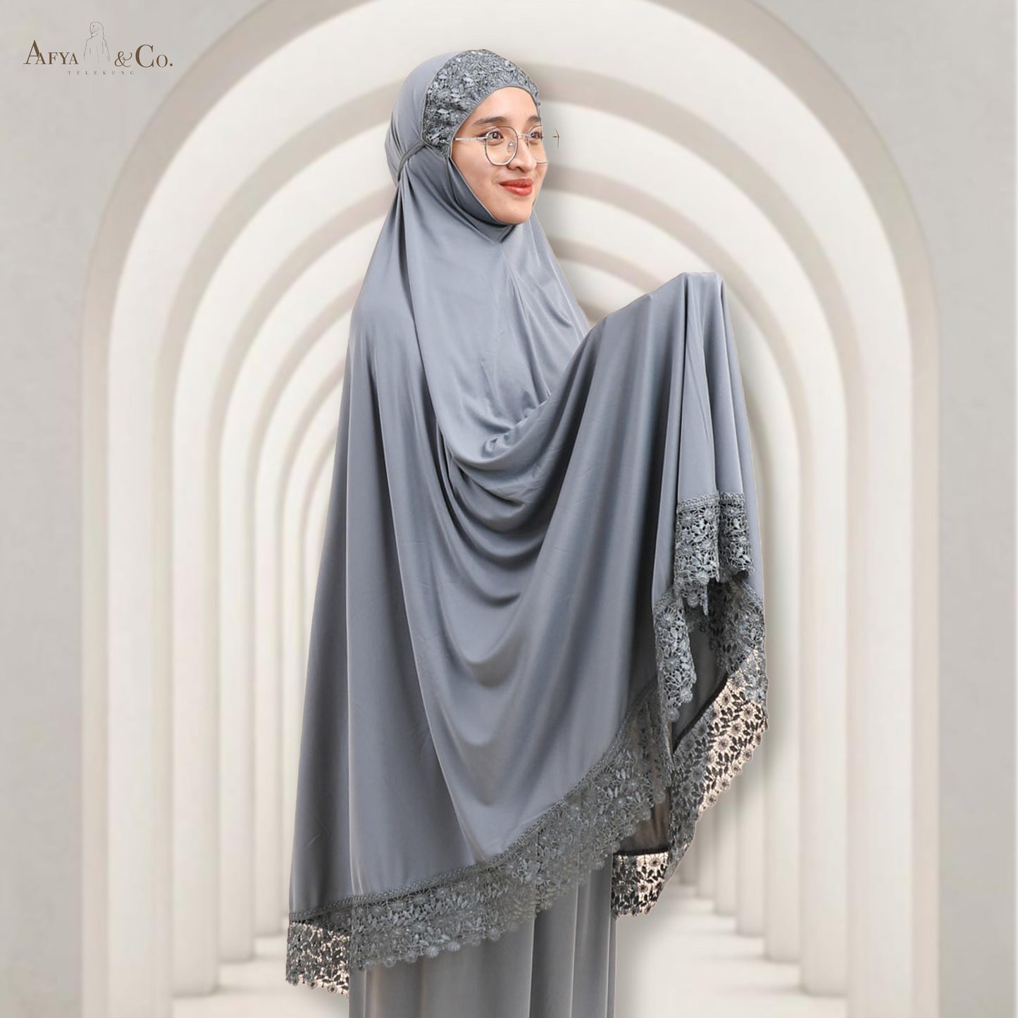 TELEKUNG SHINING VISCOSE SULAM KHAWLA BY AAFYACO & TELEKUNG