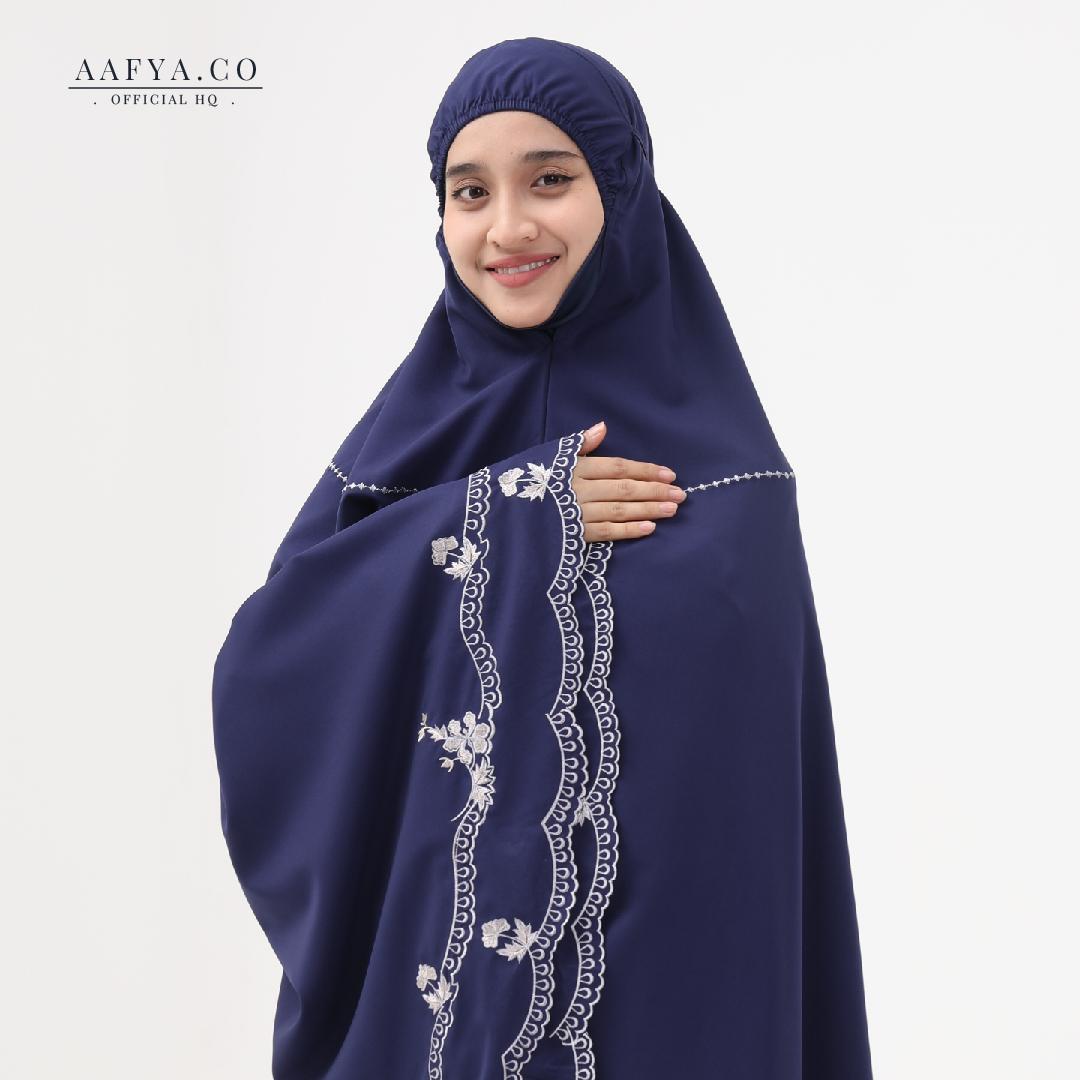TELEKUNG COTTON SULAM BUNGA SATIRAH by AAFYACO telekung sulam