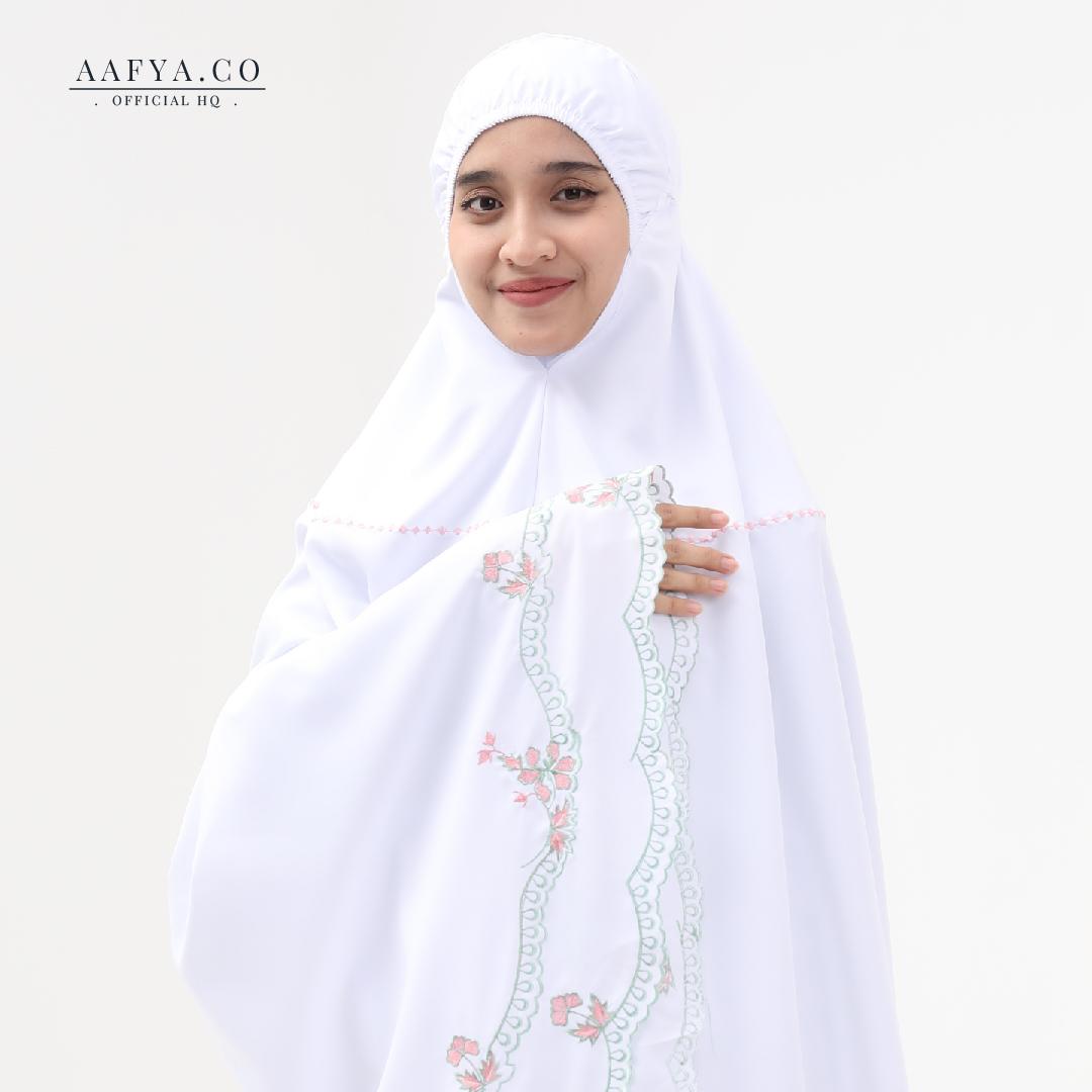 TELEKUNG COTTON SULAM BUNGA SATIRAH by AAFYACO telekung  sulam